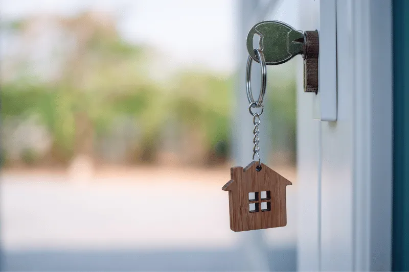 Door keys.